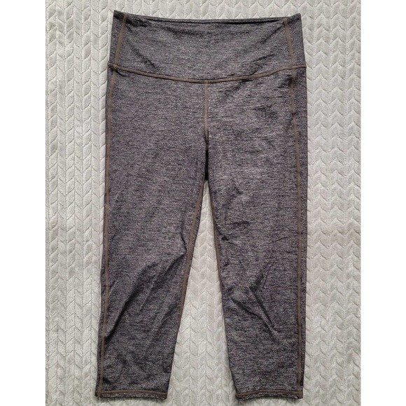 Athleta Pants - Athleta Quest Chaturanga Capri Gray Women's Size Medium Leggings 212387 $64